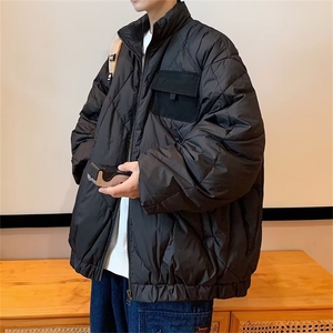 日系复古菱格棉衣男冬季美式潮牌宽松保暖棉服情侣款外套VY05-P75图片