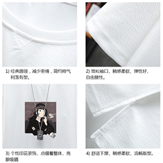 Q11122-P30春夏季七分袖t恤男大码五分袖男短袖中袖展架，男装T恤，电商A040A