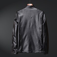 春秋韩版潮流帅气修身PU皮衣男短款青年皮夹克机车服外套813-P55，男装夹克，星座1403B