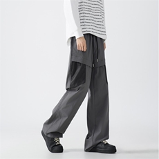 抖音品质秋季眼口袋机能宽松冲锋裤B315-K24267-特p40控78，男装休闲裤，电商B315