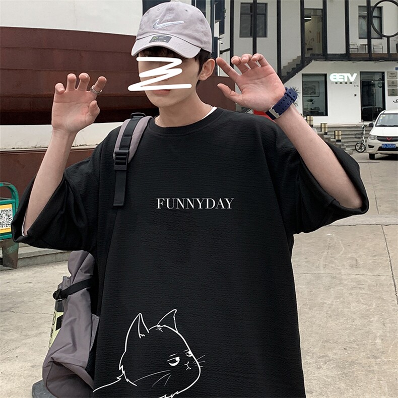 Q11149-P30春夏季七分袖t恤男大码五分袖男短袖中袖,男装T恤,电商A040