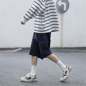 工装机能宽松短裤男日系复古流行潮牌休闲裤DK0602-P33图片