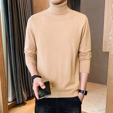 2021秋冬季新款高领毛衣男士韩版潮牌针织毛线打底衫外套DF65T，男装针织衫/毛衣，电商A102