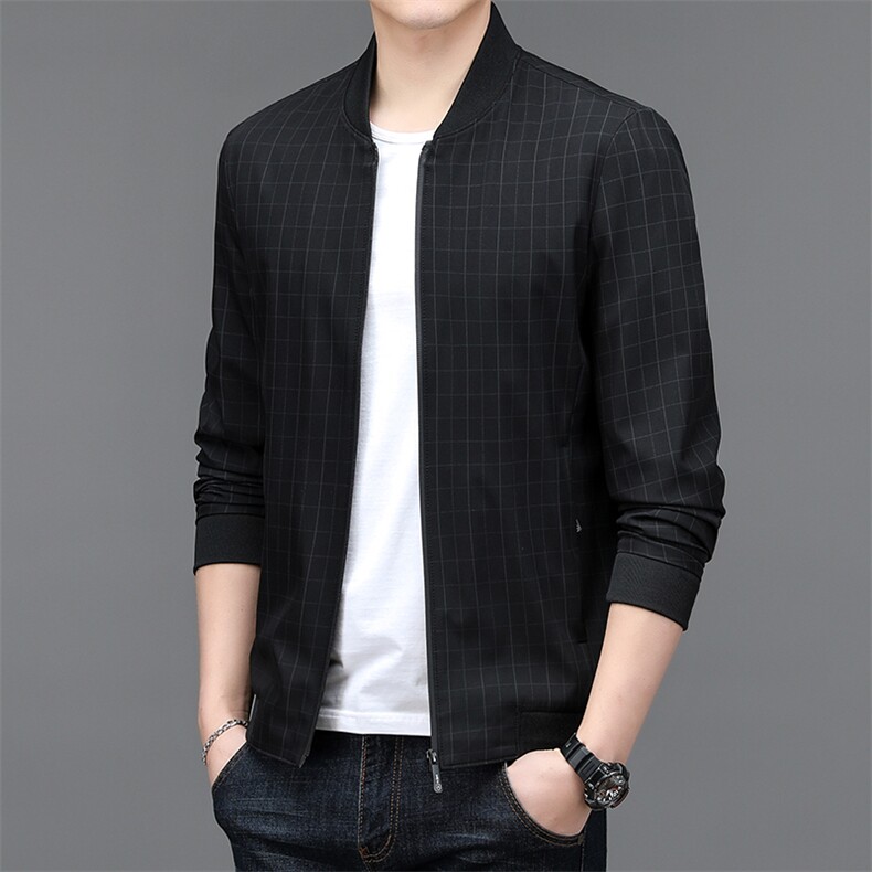 BSTN9830春季新款2023年男士休闲长袖青年夹克商务外套P65,男装夹克,电商B360
