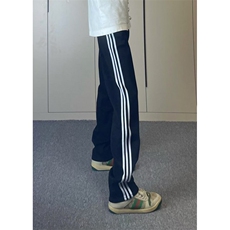 【有货】WK01CC常规特P43加绒特P50三条杠裤子男条纹运动卫裤，男装休闲裤，星座1007（原301D）