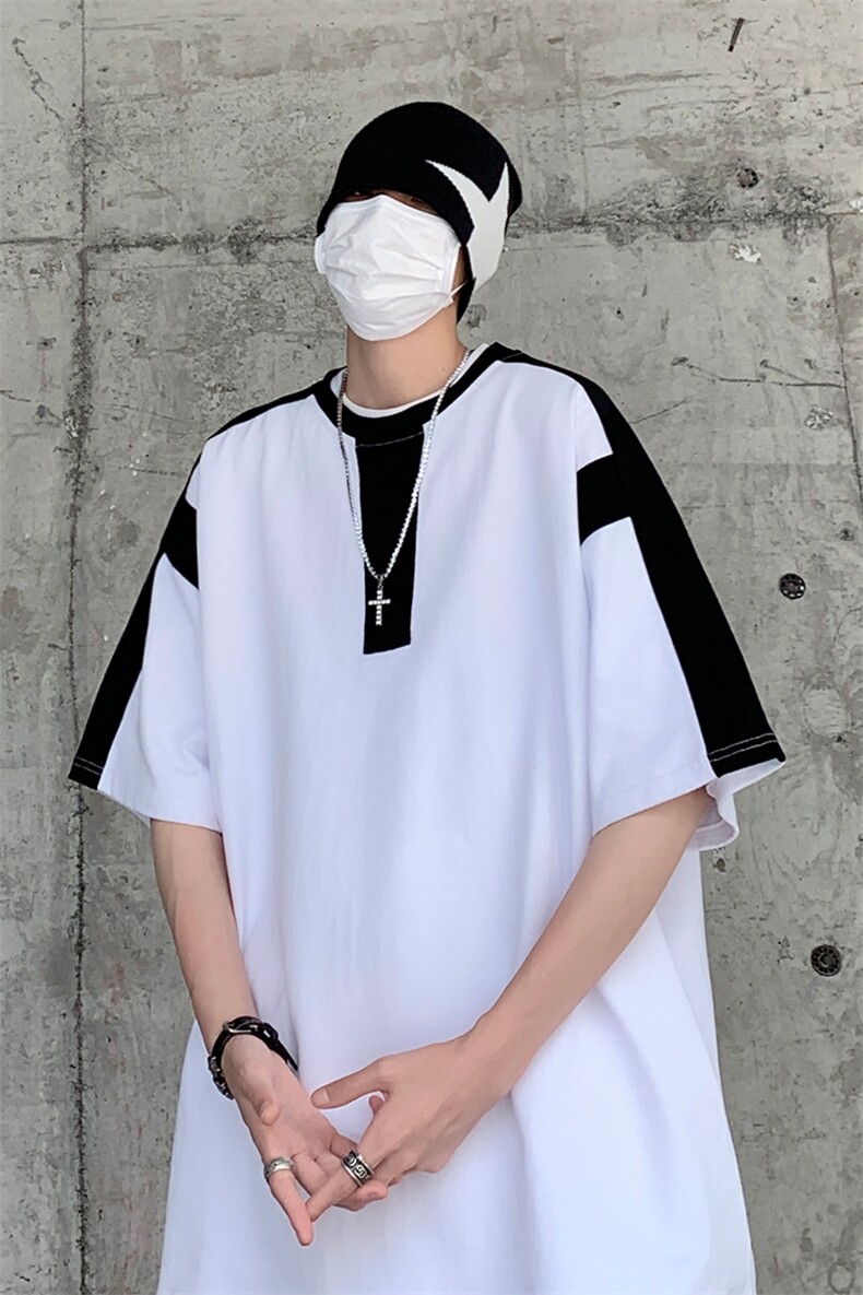 B239-1260-P38夏季圆领重磅短袖T恤男撞色体恤上衣半袖,男装T恤,星座514-2(原B239)