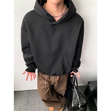 重磅全棉无帽绳450克拉链连帽卫衣硬挺短宽套头外套男RH5306-P52，女装短外套，星座610B-1