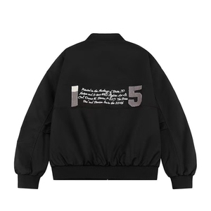 加绒加厚冬男棒球立领棉衣工装大口袋棉袄印花棉服外套MY633P80