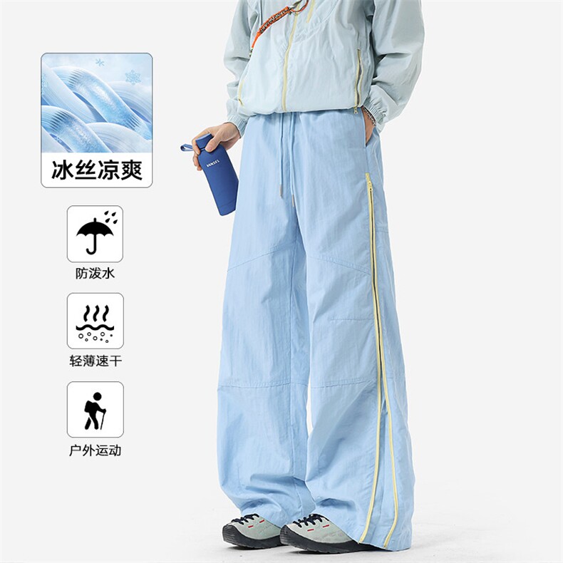 2026夏季新款登山防泼水侧边拉链休闲裤男K6727特P32建议零售价78,男装休闲裤,电商A001-1