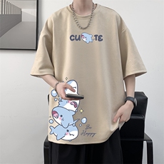 麂皮绒短袖t恤男大码半袖男JD82432-P25，男装T恤，电商A040