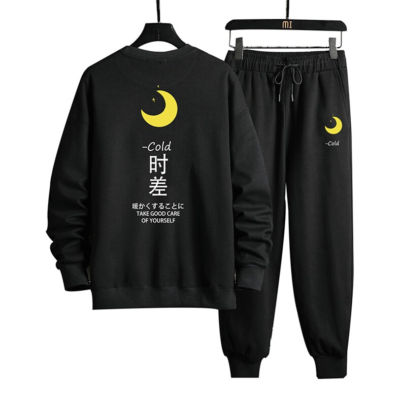 TY7047-P75圆领卫衣套装男运动套装两件套网格挂拍,男装卫衣,电商A040A