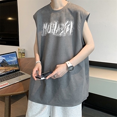 量大优可提供视频2024夏美式麂皮绒背心HD019-1-BP2452-P18，男装背心/马甲，电商019-1