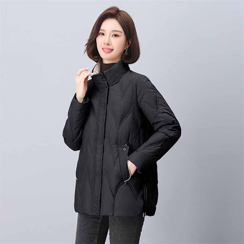 2024冬季新款棉衣加厚女外套短款立领小个子冬装棉服外套,女装棉衣/棉服,雪樱依海
