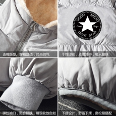 MY16008-P100加厚加绒连帽棉衣男大码棉服男面包服男，男装棉衣，电商A040A