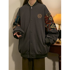 春秋季棒球服男女新款美式夹克休闲外套XZ102B-1-JK2608P85，男装夹克，星座102B-1
