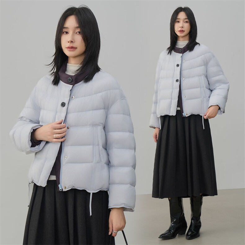 现货2025年冬季90白鸭绒休闲风羽绒服新款女,女装羽绒服,阳光伊恋