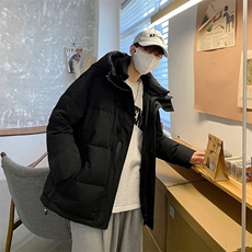 大鹅绒短款面包服朝羽绒服男痞帅休闲外套AW7051P378控428，男装羽绒服，电商A089-1
