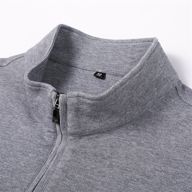 QLM55159男式秋季服装新款长袖T恤青年立领四季打底体恤P66,男装T恤,电商B360