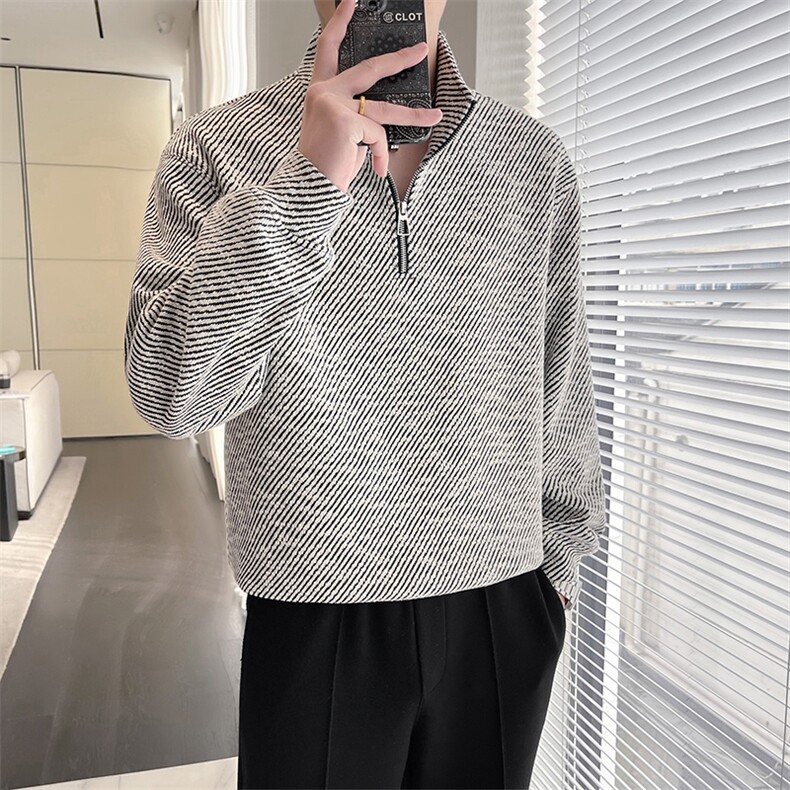轻熟风~春季立领卫衣W030/P65,男装卫衣,电商B331