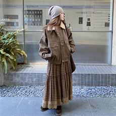 新款皮毛夹克棒球服外套AD901-P195K298，女装短外套，2B187