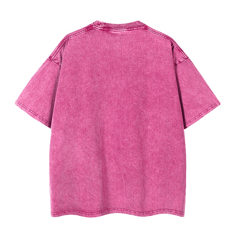 抖音得物供货240克重磅现货宽松美式纯棉水洗做旧印花T恤ATSX02,男装T恤,电商A443
