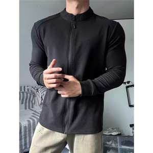 德绒开衫外套男女款秋冬健身运动训练服修身保暖内搭长袖打底衫图片