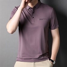 品牌无痕精品男士高端休闲翻领短袖T恤主推POLO男士上衣冰丝短袖，男装T恤，电商B212（原钱塘6029）