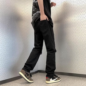 微弹ins长裤原宿夏季修身小脚青春流行男牛仔裤NG04P40图片