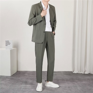 休闲西装男士外套结婚礼服春季新款潮牌西服套装男 TK7470图片