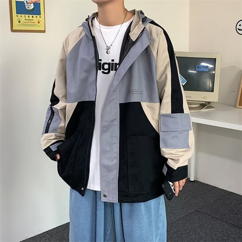 男秋季外套潮牌街头连帽情侣夹克MJ06P50,男装夹克,星座1116-2