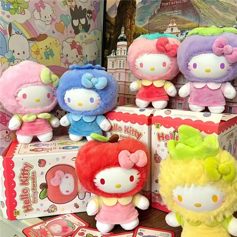 三丽鸥水果hellokitty果香乐园系列美乐蒂可爱桌面手办礼物摆件，苏杰潮玩网供