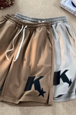 B239-1503-P39控价59创意字母K休闲运动短裤男五分裤港风平铺图，男装休闲裤，星座514-2(原B239)
