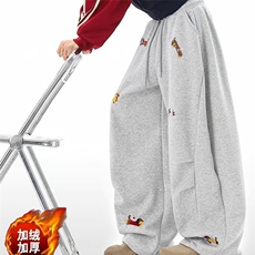 1506-1/QWK270/P51美式腊肠狗刺绣弯刀卫裤男女潮牌高街痞帅休闲，男装休闲裤，星座1506