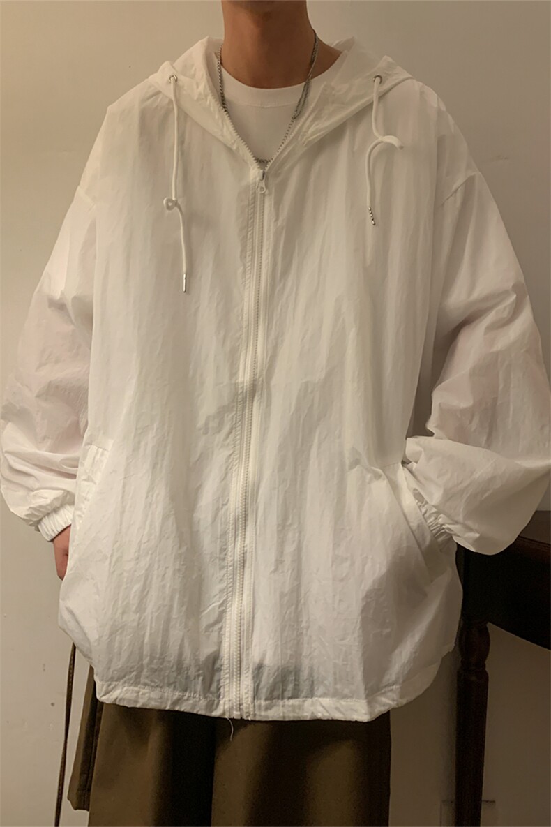 F3043/P40夏季青春防晒衣连帽纯色薄款外套夹克男装防晒服防晒衫,男装夹克,电商A141