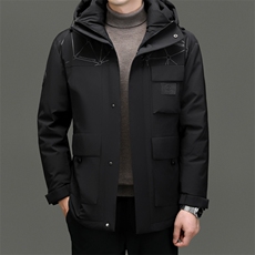 BN22725钱塘2020-2时尚简约冬季厚款中年男士90鹅绒羽绒服P290，男装羽绒服，钱塘207-2