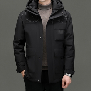 BN22725钱塘2020-2时尚简约冬季厚款中年男士90鹅绒羽绒服P290图片