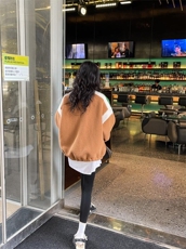 冬装新款毛毛棒球外套，其它，玫瑰共和国