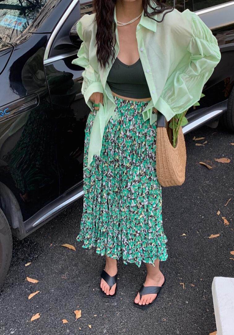 花半裙，女装半身裙，曼希野