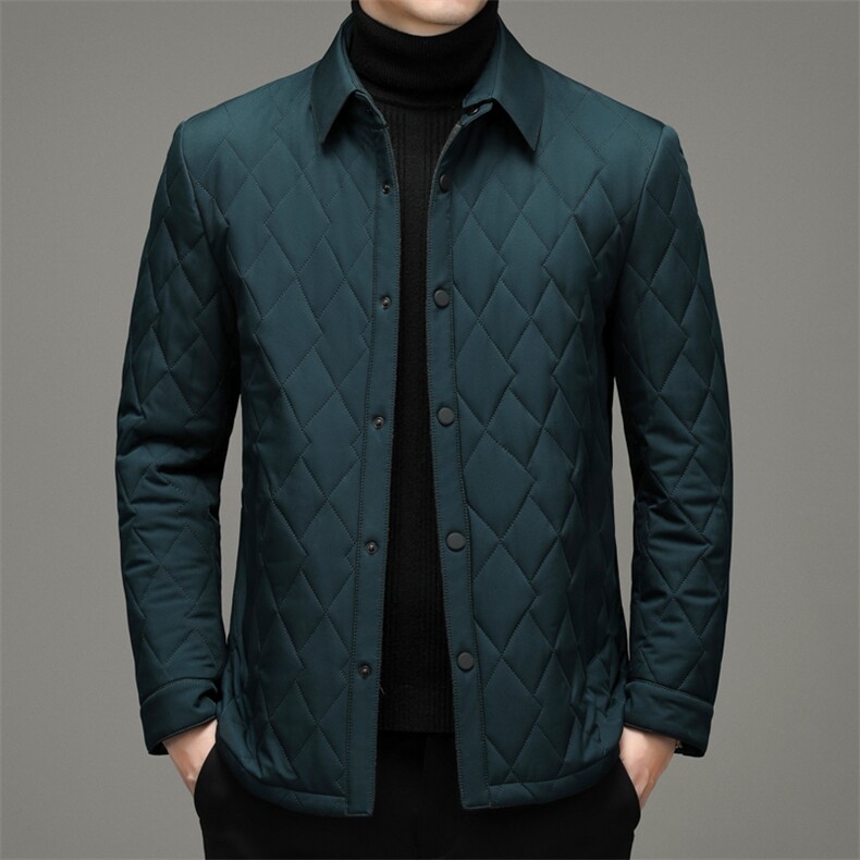 纯色棉衣男2023冬季中年男士休闲棉服爸爸冬装外套YYM2160-P210,男装棉衣,电商B212（原钱塘6029）