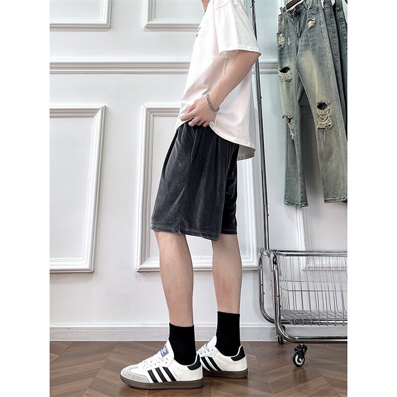 A178男女同款冰丝速干短裤休闲夏季外穿宽松休闲裤DK161-P28,男装休闲裤,电商A178