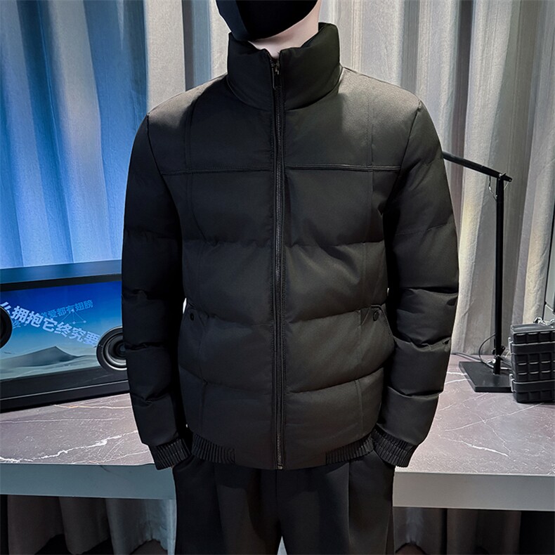 冬季新款男士修身立领棉衣男潮流简约小棉袄棉服外套MY9809-P125,男装棉衣,电商A368