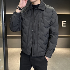 新标50绒白鸭绒冬季新款男士翻领休闲商务羽绒外套男H121，女装短外套，星座310B-3