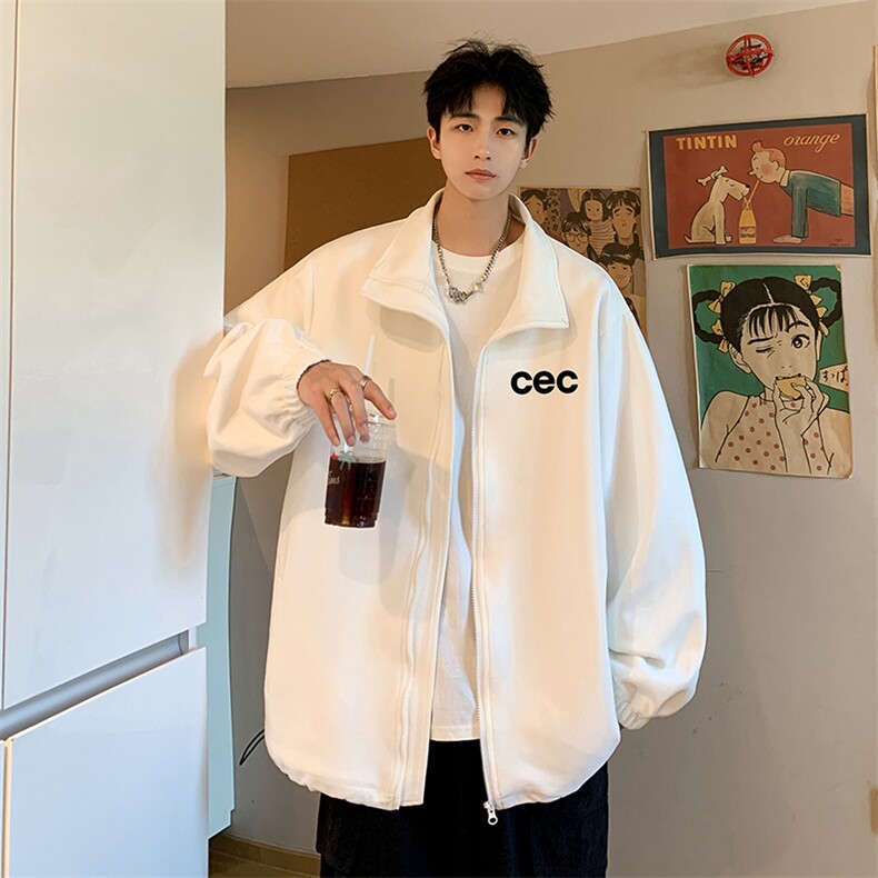 麂皮绒夹克男大码立领褂子外套JK85294-P68加绒款-P78,男装夹克,电商A040