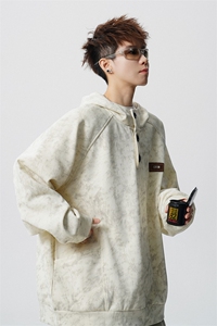 WY10199-特P45 春装新款2026长袖连帽男装老钱风卫衣上衣外套图片