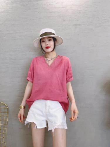 丝麻小衫，女装，依伊贝诺