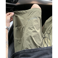 夏季伞兵冰丝速干拼接印花短裤XZ604-DK214-P35控48，男装牛仔裤，星座604