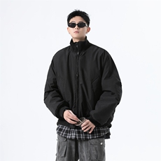 档口图加厚夹棉夹克双开拉链防水潮牌棉衣外套M2527-P78，男装夹克，星座1213
