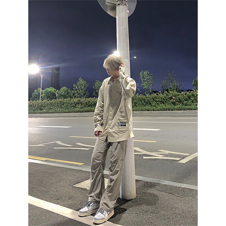 美式复古hiphop嘻哈冲锋裤潮牌图片