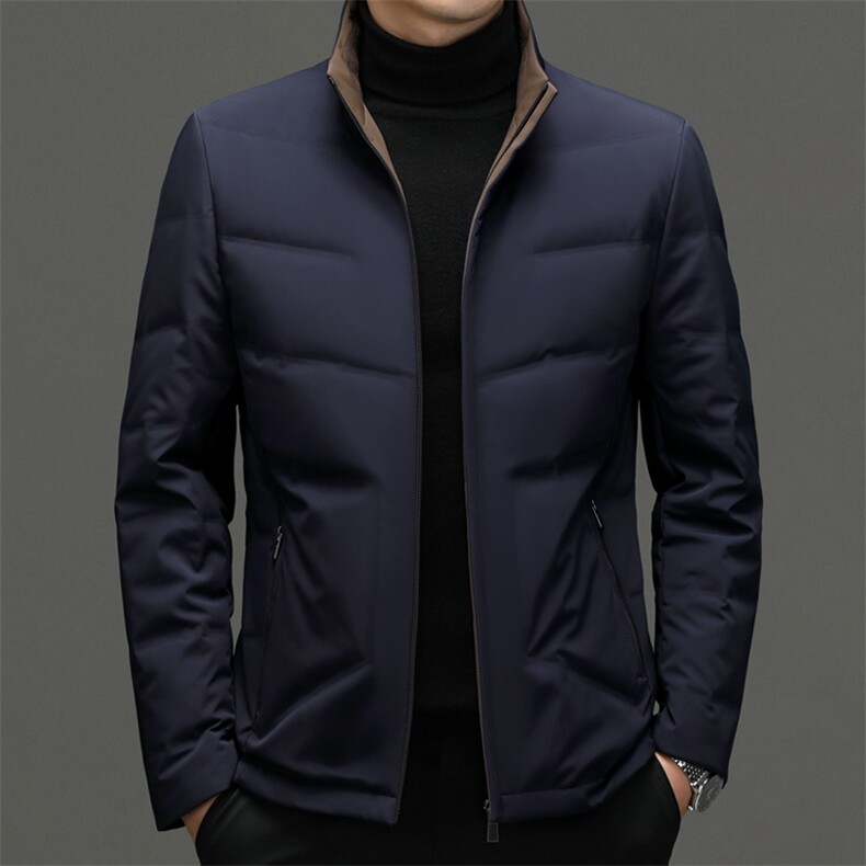 CKE1709钱塘2020-2新款商务冬季休闲厚款中年男士羽绒服P265,男装羽绒服,钱塘207-2