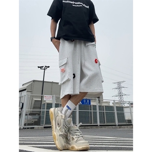 文艺清新直筒百搭七分潮流短裤休闲时尚韩版潮流裤子K782TP45控78图片